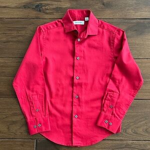Calvin Klein Kids Red Button-Down Shirt